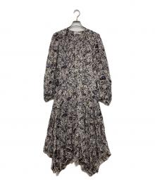 ISABEL MARANT ETOILE（イザベルマランエトワール）の古着「ペイズリープリントワンピース」｜ベージュ×ブラック