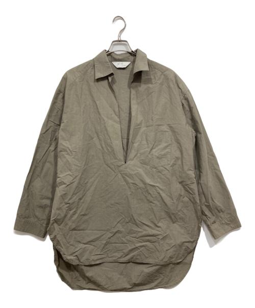 ANCELLM（アンセルム）ANCELLM (アンセルム) スモック / SKIPPER LONG LS SHIRT ベージュ サイズ:2の古着・服飾アイテム