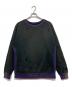 Needles（ニードルズ）の古着「2-Tone Crew Neck Sweat S」｜ブラック