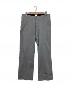 Martin Margiela 10マルタン・マルジェラ 10）の古着「ギンガムチェックパンツ」｜ネイビー×ホワイト