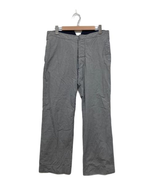 Martin Margiela 10（マルタン・マルジェラ 10）Martin Margiela 10 (マルタン・マルジェラ 10) ギンガムチェックパンツ ネイビー×ホワイト サイズ:50の古着・服飾アイテム