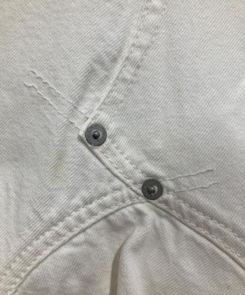 GANRYU（ガンリュウ）GANRYU (ガンリュウ) サルエルホワイトデニムパンツ ホワイト サイズ:Mの古着・服飾アイテム