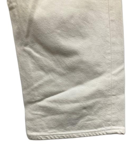 GANRYU（ガンリュウ）GANRYU (ガンリュウ) サルエルホワイトデニムパンツ ホワイト サイズ:Mの古着・服飾アイテム