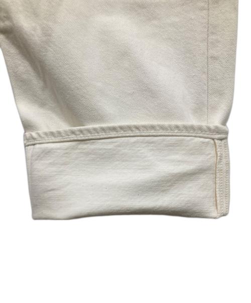 GANRYU（ガンリュウ）GANRYU (ガンリュウ) サルエルホワイトデニムパンツ ホワイト サイズ:Mの古着・服飾アイテム