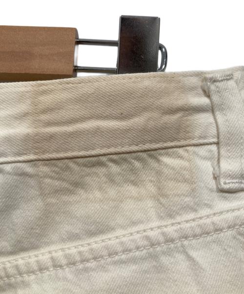 GANRYU（ガンリュウ）GANRYU (ガンリュウ) サルエルホワイトデニムパンツ ホワイト サイズ:Mの古着・服飾アイテム