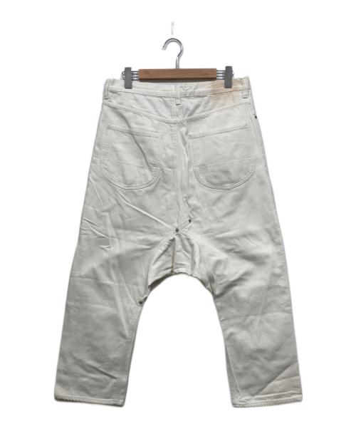 GANRYU（ガンリュウ）GANRYU (ガンリュウ) サルエルホワイトデニムパンツ ホワイト サイズ:Mの古着・服飾アイテム