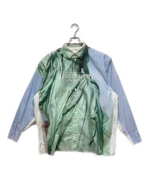 doublet（ダブレット）doublet (ダブレット) 転写プリントシャツ グリーン サイズ:Sの古着・服飾アイテム