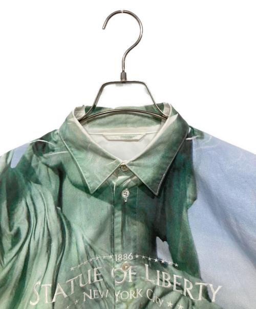 doublet（ダブレット）doublet (ダブレット) 転写プリントシャツ グリーン サイズ:Sの古着・服飾アイテム