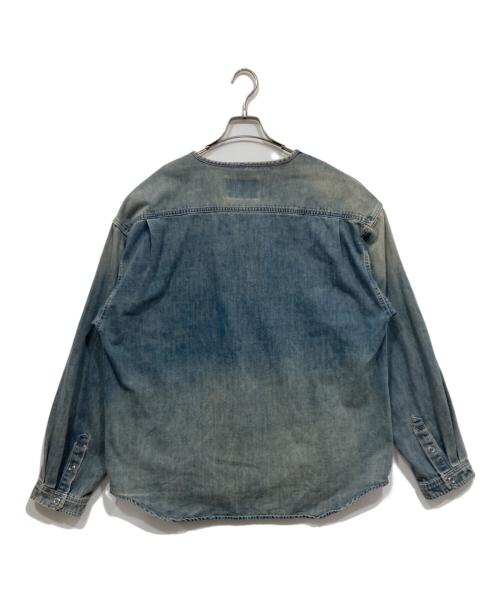 Liberaiders（リベレイダース）Liberaiders (リベレイダース) ノーカラージャケット ブルー サイズ:Lの古着・服飾アイテム
