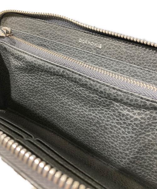 DIOR HOMME（ディオール オム）DIOR HOMME (ディオール オム) 長財布/ラウンドジップ ネイビーの古着・服飾アイテム