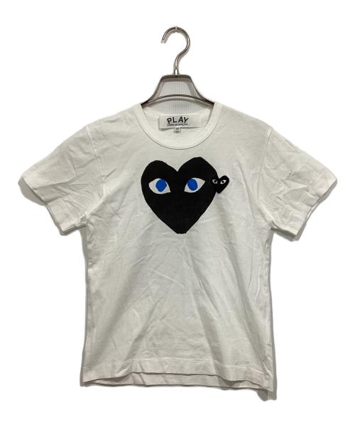 PLAY COMME des GARCONS（プレイコムデギャルソン）PLAY COMME des GARCONS (プレイコムデギャルソン) PLAY CDG T-SHIRT ホワイト サイズ:XXSの古着・服飾アイテム