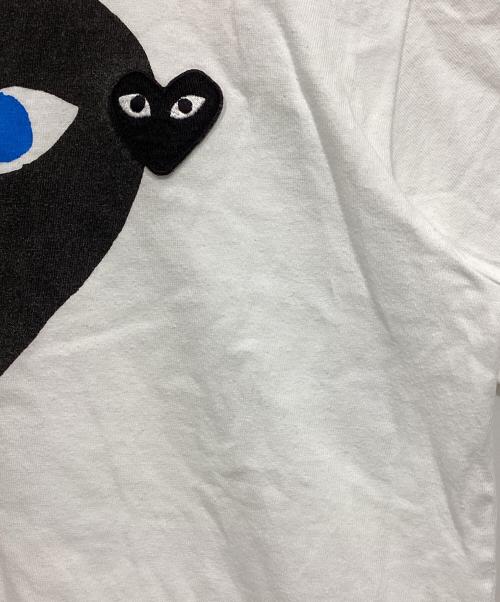 PLAY COMME des GARCONS（プレイコムデギャルソン）PLAY COMME des GARCONS (プレイコムデギャルソン) PLAY CDG T-SHIRT ホワイト サイズ:XXSの古着・服飾アイテム