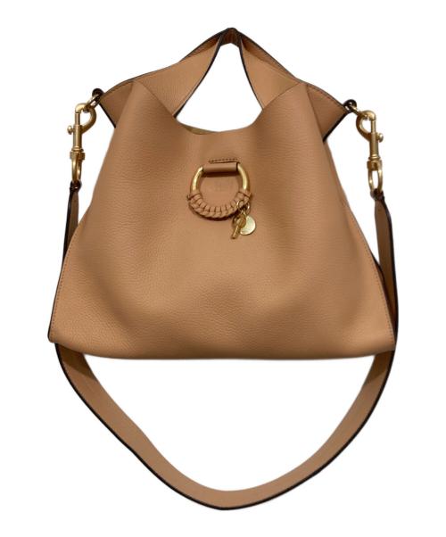 SEE BY CHLOE（シーバイクロエ）SEE BY CHLOE (シーバイクロエ) JOAN SBC/スモールトップハンドルバッグ ベージュの古着・服飾アイテム