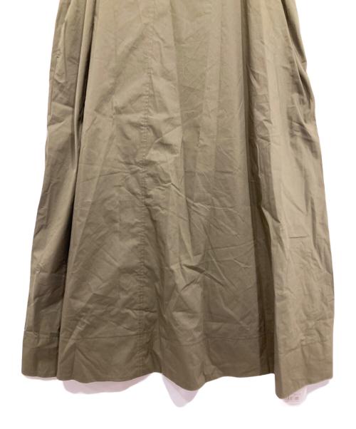 CADUNE（カデュネ）CADUNE (カデュネ) バルーンスリーブロングワンピース カーキ サイズ:38の古着・服飾アイテム