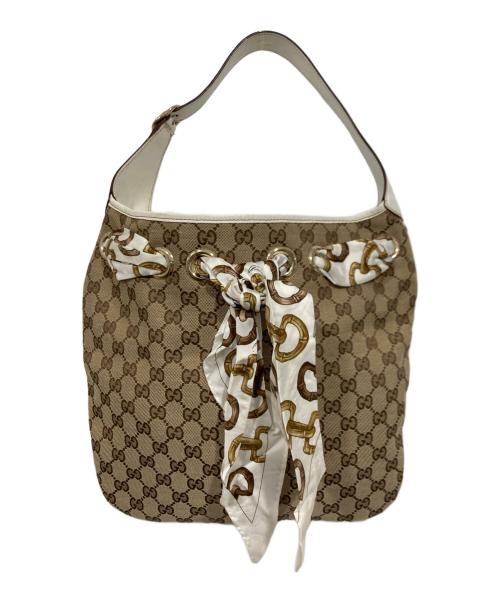 GUCCI（グッチ）GUCCI (グッチ) ワンショルダーバッグ ベージュの古着・服飾アイテム