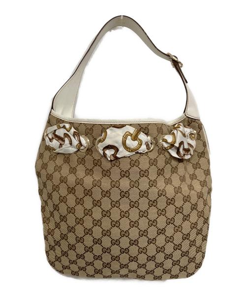 GUCCI（グッチ）GUCCI (グッチ) ワンショルダーバッグ ベージュの古着・服飾アイテム