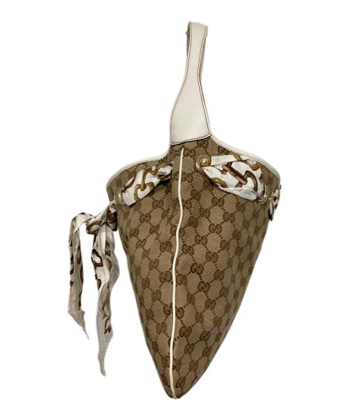 GUCCI（グッチ）GUCCI (グッチ) ワンショルダーバッグ ベージュの古着・服飾アイテム