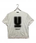 UNDERCOVERアンダーカバー）の古着「ぼかしグラフィットプリントTEE」｜ホワイト