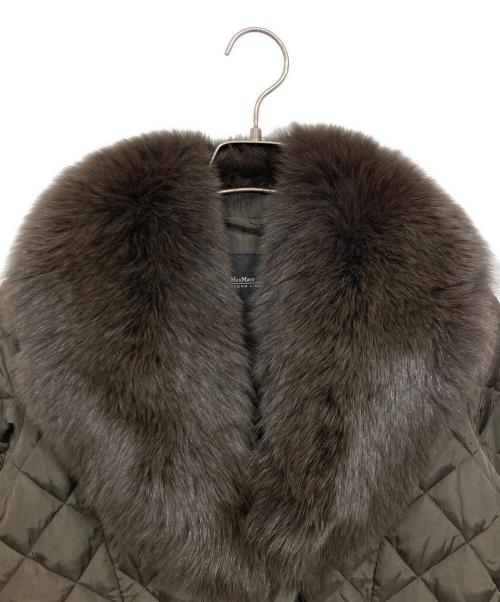 WEEKEND Max Mara（ウィークエンド マックスマーラ）WEEKEND Max Mara (ウィークエンド マックスマーラ) ファーキルティングファーコート ブラウン サイズ:38の古着・服飾アイテム