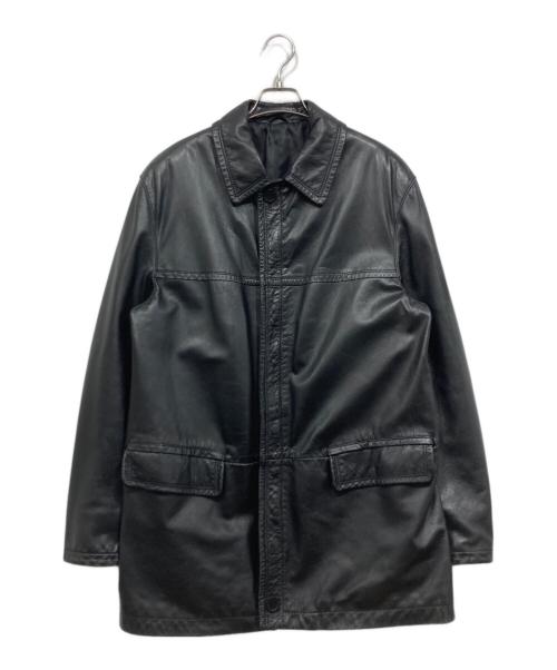 VERA PELLE（ベラペレ）VERA PELLE (ベラペレ) ジップレザージャケット ブラック サイズ:Mの古着・服飾アイテム
