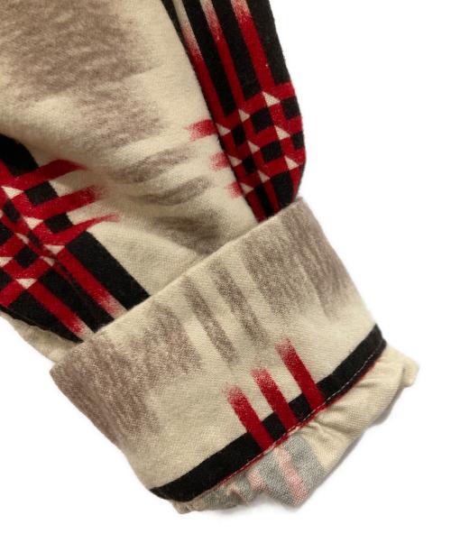 STYLE EYES（スタイルアイズ）STYLE EYES (スタイルアイズ) 50's ROCKABILLY 開襟シャツ / GRADATION CHECK SPORTS SHIRT ベージュ×レッド サイズ:Mの古着・服飾アイテム