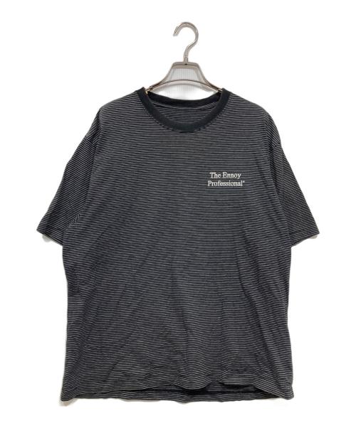 The Ennnoy Professional（ザ エンノイ プロフェッショナル）The Ennnoy Professional (ザ エンノイ プロフェッショナル) ボーダーTシャツ ブラック サイズ:Mの古着・服飾アイテム
