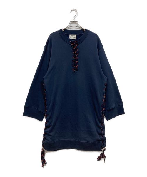 Acne studios（アクネ ストゥディオス）Acne studios (アクネ ストゥディオス) スウェットワンピース ネイビー サイズ:Mの古着・服飾アイテム