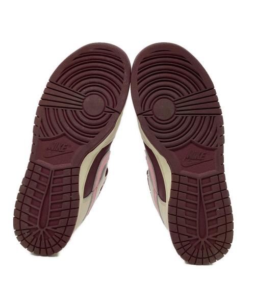 NIKE（ナイキ）NIKE (ナイキ) ローカットスニーカー ベージュ×ボルドー サイズ:27.5cmの古着・服飾アイテム