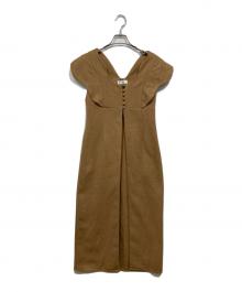euw（イユー）の古着「nuance collar gilet/ニュアンスカラージレ」｜ベージュ