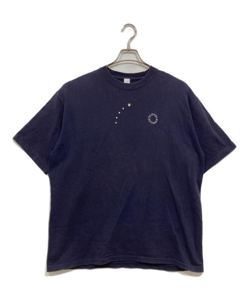 OLD FOLK HOUSE（オールドフォークハウス）OLD FOLK HOUSE (オールドフォークハウス) ロゴスタッズTシャツ / Circle Logo Studs T-shirt ネイビー サイズ:00の古着・服飾アイテム