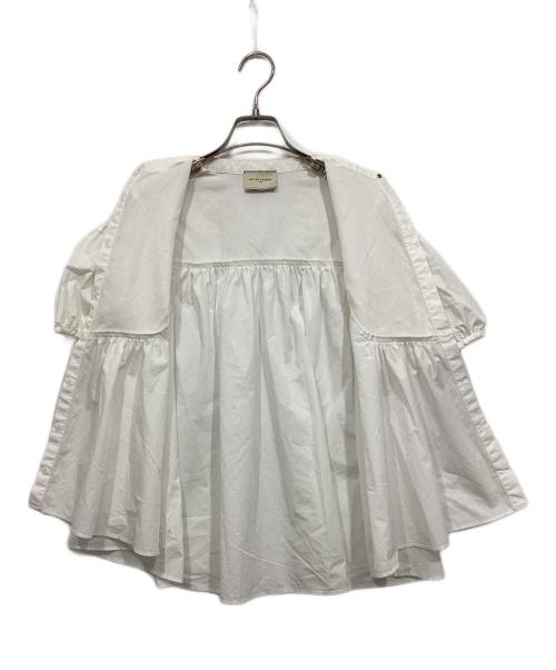 UNITED ARROWS TOKYO（ユナイテッドアローズトウキョウ）UNITED ARROWS TOKYO (ユナイテッドアローズトウキョウ) ピンタックショートスリーブブラウス ホワイト サイズ:サイズ記載なしの古着・服飾アイテム