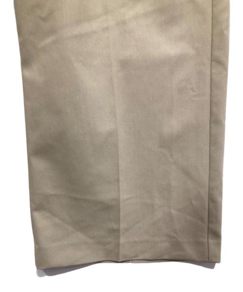 NOLLEY'S sophi（ノーリーズソフィー）NOLLEY'S sophi (ノーリーズソフィー) ウォッシャブル折り返しチノワイドパンツ ベージュ サイズ:34の古着・服飾アイテム