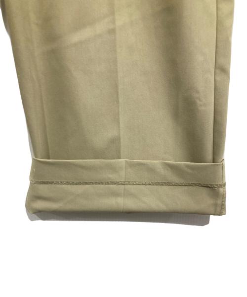 NOLLEY'S sophi（ノーリーズソフィー）NOLLEY'S sophi (ノーリーズソフィー) ウォッシャブル折り返しチノワイドパンツ ベージュ サイズ:34の古着・服飾アイテム