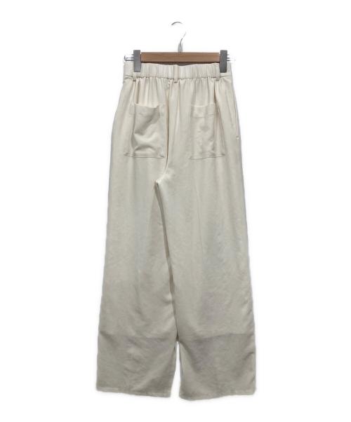 GALLARDA GALANTE（ガリャルダガランテ）GALLARDA GALANTE (ガリャルダガランテ) ジャージーワイドタックパンツ アイボリーの古着・服飾アイテム