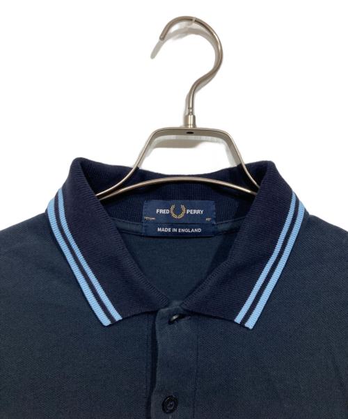 FRED PERRY（フレッドペリー）FRED PERRY (フレッドペリー) 鹿の子ポロシャツ ネイビー サイズ:Ⅼの古着・服飾アイテム