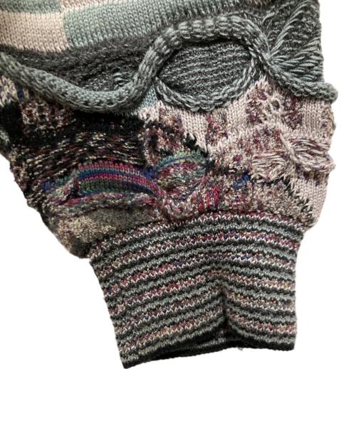 TUNDRA（ツンドラ）TUNDRA (ツンドラ) 3Dニット グレー サイズ:Lの古着・服飾アイテム