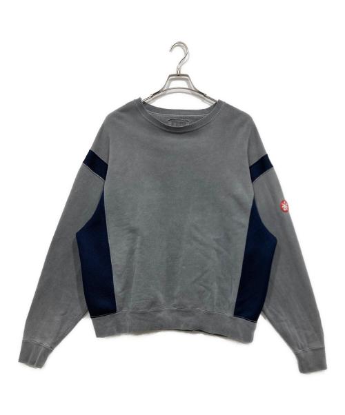 C.E（シーイー）C.E (シーイー) 異素材切替スウェット グレー サイズ:Ｌ　の古着・服飾アイテム
