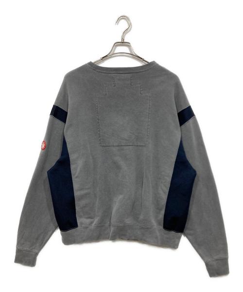 C.E（シーイー）C.E (シーイー) 異素材切替スウェット グレー サイズ:Ｌ　の古着・服飾アイテム