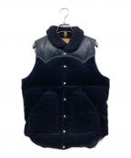 RockyMountainFeatherBed×BEAUTY&YOUTH別注ロッキーマウンテンフェザーベッド×）の古着「コーデュロイダウンベスト」｜ネイビー