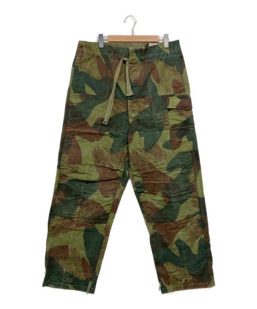 Belgium Army（ベルギーアーミー）Belgium Army (ベルギーアーミー) 50`Sブラッシュストロークカモパンツ/ ベルギー軍 RAKA  グリーン サイズ:表記なしの古着・服飾アイテム