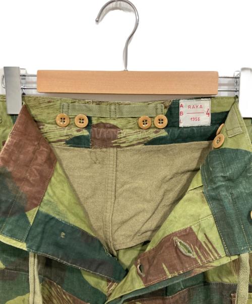 Belgium Army（ベルギーアーミー）Belgium Army (ベルギーアーミー) 50`Sブラッシュストロークカモパンツ/ ベルギー軍 RAKA  グリーン サイズ:表記なしの古着・服飾アイテム