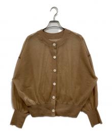 SLOBE IENA（スローブ イエナ）の古着「シアーラミーカーディガン」｜ベージュ