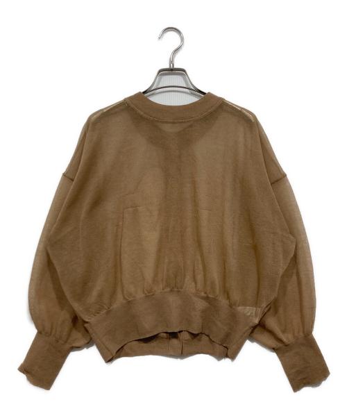 SLOBE IENA（スローブ イエナ）SLOBE IENA (スローブ イエナ) シアーラミーカーディガン ベージュ サイズ:Freeの古着・服飾アイテム