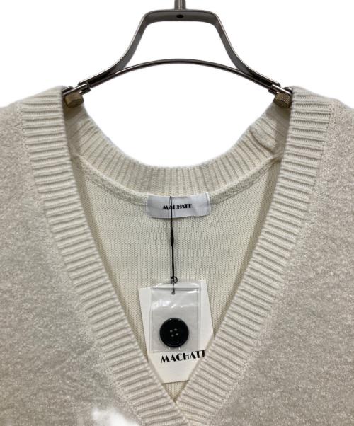 machatt（マチャット）machatt (マチャット) サイドボタンニットベスト ホワイト サイズ:Freeの古着・服飾アイテム