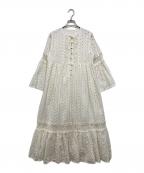 freadaフリーダ）の古着「カットワーク刺繍ワンピース」｜アイボリー