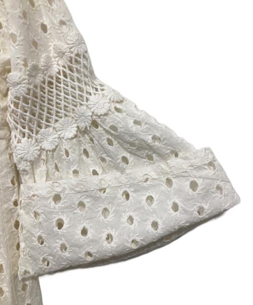 freada（フリーダ）freada (フリーダ) カットワーク刺繍ワンピース アイボリー サイズ:FREEの古着・服飾アイテム