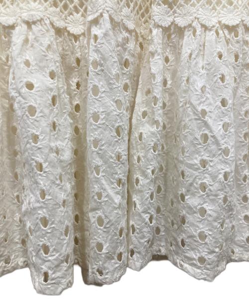 freada（フリーダ）freada (フリーダ) カットワーク刺繍ワンピース アイボリー サイズ:FREEの古着・服飾アイテム