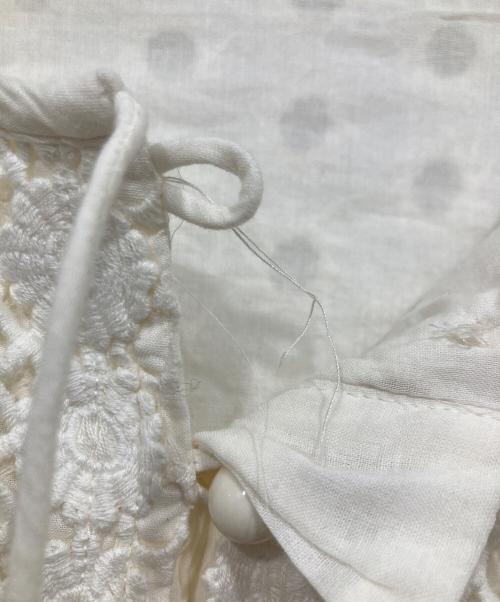 freada（フリーダ）freada (フリーダ) カットワーク刺繍ワンピース アイボリー サイズ:FREEの古着・服飾アイテム