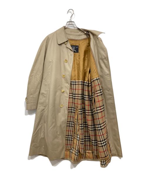 Burberry's（バーバリー）Burberry's (バーバリーズ) 裏地ノバチェック 比翼コート ベージュ サイズ:175の古着・服飾アイテム