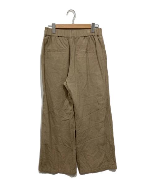 SLOBE IENA（スローブ イエナ）SLOBE IENA (スローブ イエナ) リネン混イージースラックス ベージュ サイズ:Lの古着・服飾アイテム